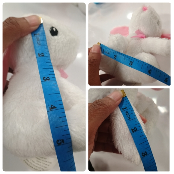 Bunny Plush White Rabbit Spring Easter Hare Lovey Stuffed Animal Made in USA - Picture 10 of 10